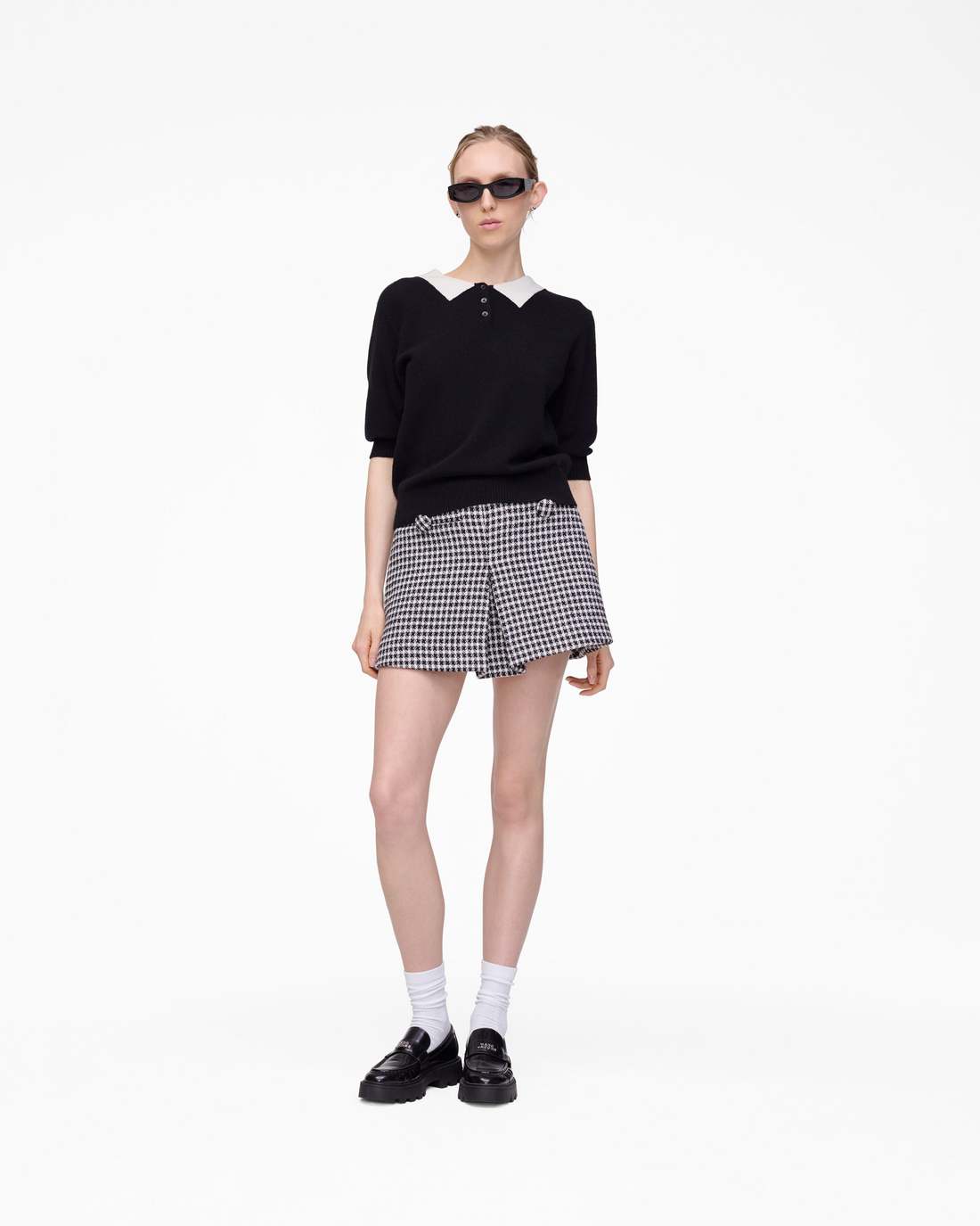 Gingham Tweed Mini Skirt Black Multi - Marc Jacobs Recommended