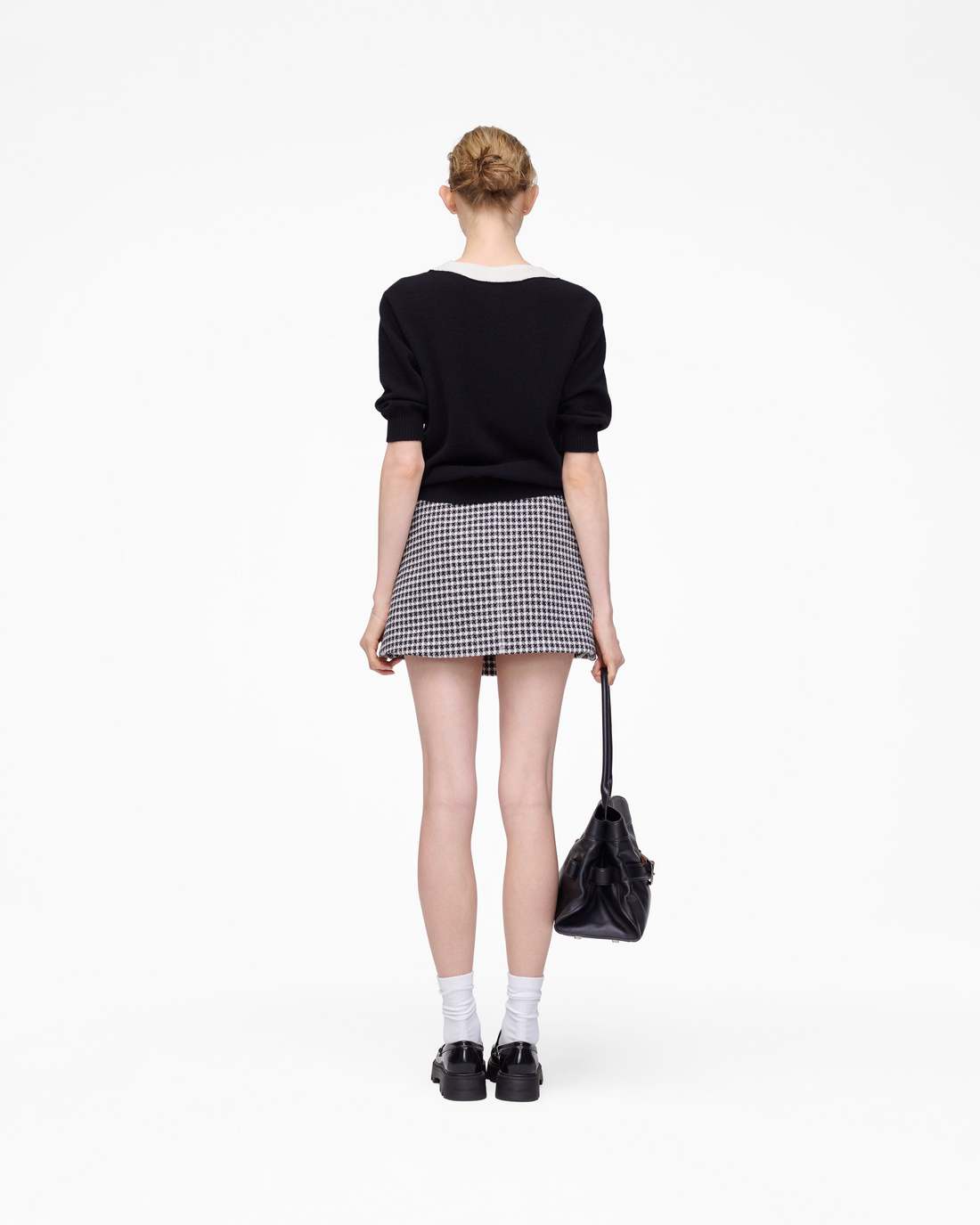 Gingham Tweed Mini Skirt Black Multi - Marc Jacobs Recommended