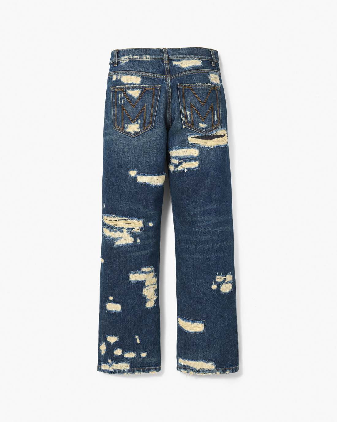 The Rip And Repair Straight Jean Punk Indigo - Marc Jacobs Premium