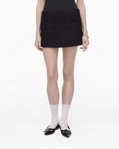 Tweed Mini Skirt Black - Marc Jacobs Featured
