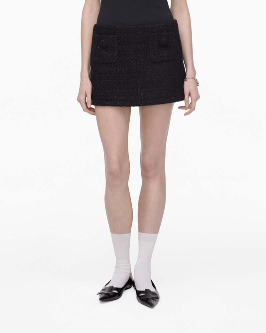 Tweed Mini Skirt Black - Marc Jacobs Featured