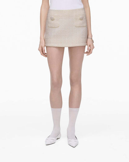 Tweed Mini Skirt Ivory - Marc Jacobs Popular