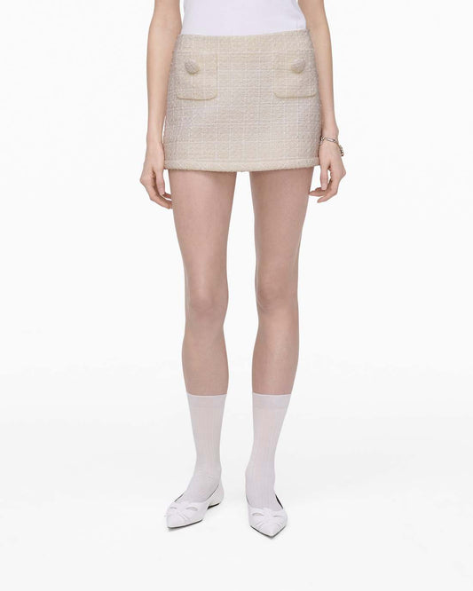 Tweed Mini Skirt Ivory - Marc Jacobs Popular