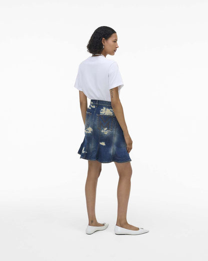The Rip And Repair Fluted Mini Skirt Punk Indigo - Marc Jacobs Trending