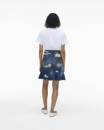 The Rip And Repair Fluted Mini Skirt Punk Indigo - Marc Jacobs Trending