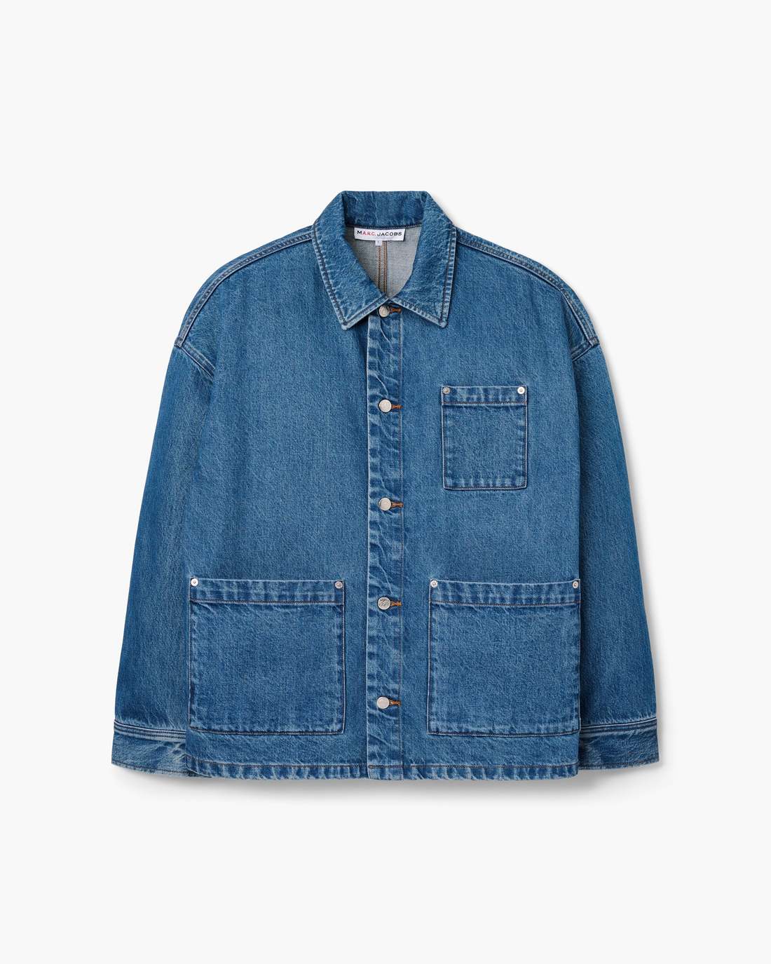 The A.P.C. X Marc Jacobs Denim Unisex Jacket Washed Indigo - Marc Jacobs Signature
