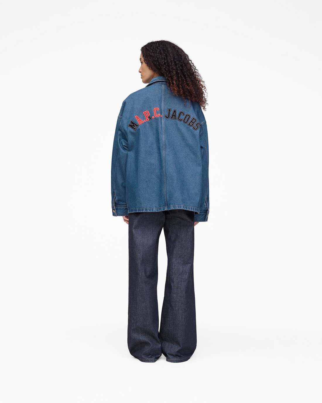 The A.P.C. X Marc Jacobs Denim Unisex Jacket Washed Indigo - Marc Jacobs Signature
