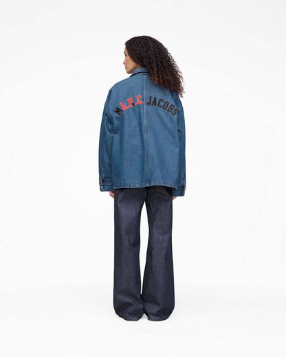 The A.P.C. X Marc Jacobs Denim Unisex Jacket Washed Indigo - Marc Jacobs Signature