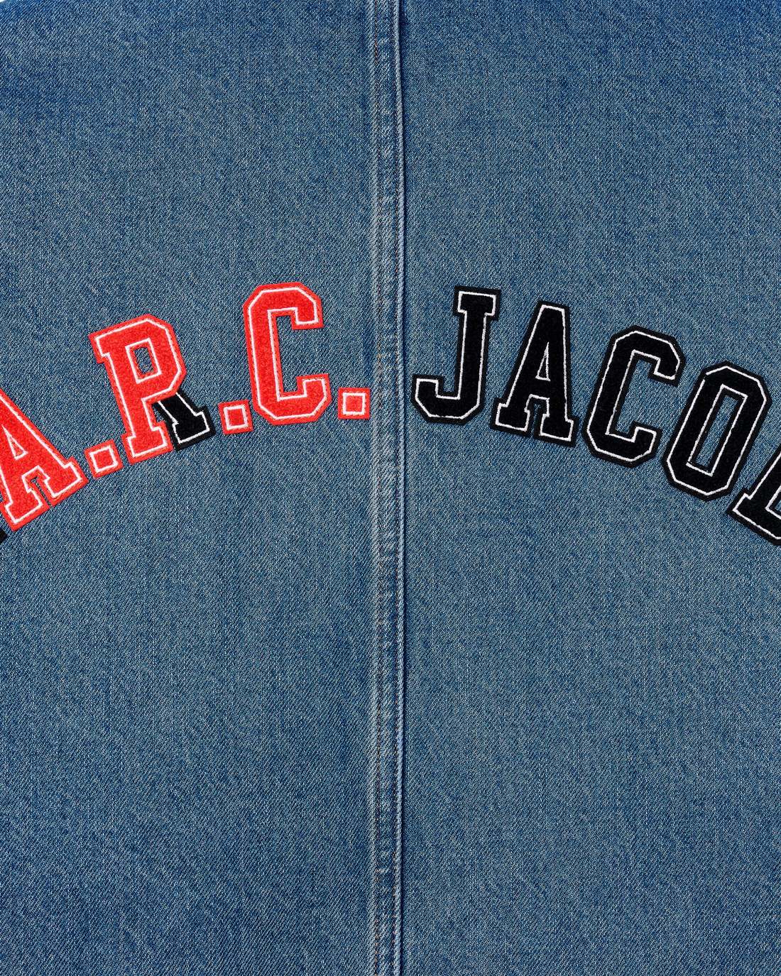 The A.P.C. X Marc Jacobs Denim Unisex Jacket Washed Indigo - Marc Jacobs Signature