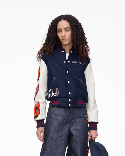 The A.P.C. X Marc Jacobs  Varsity Jacket Dark Navy/White - Marc Jacobs Premium