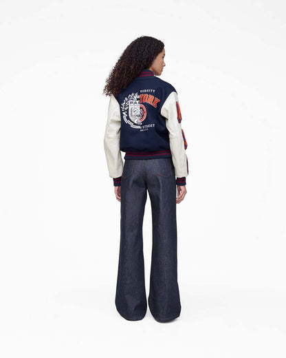 The A.P.C. X Marc Jacobs  Varsity Jacket Dark Navy/White - Marc Jacobs Premium