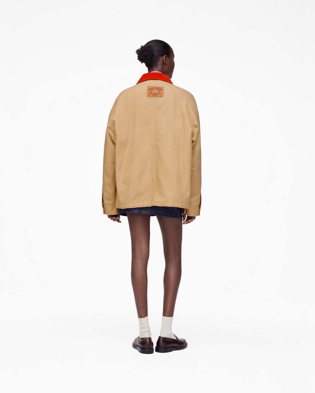 The A.P.C. X Marc Jacobs Stoned Canvas Unisex Jacket Camel - Marc Jacobs New