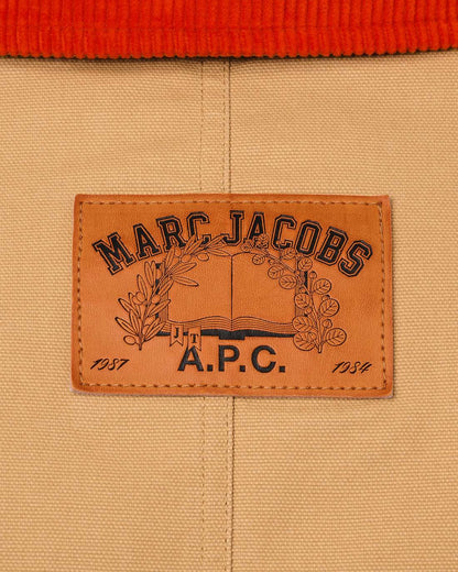 The A.P.C. X Marc Jacobs Stoned Canvas Unisex Jacket Camel - Marc Jacobs New