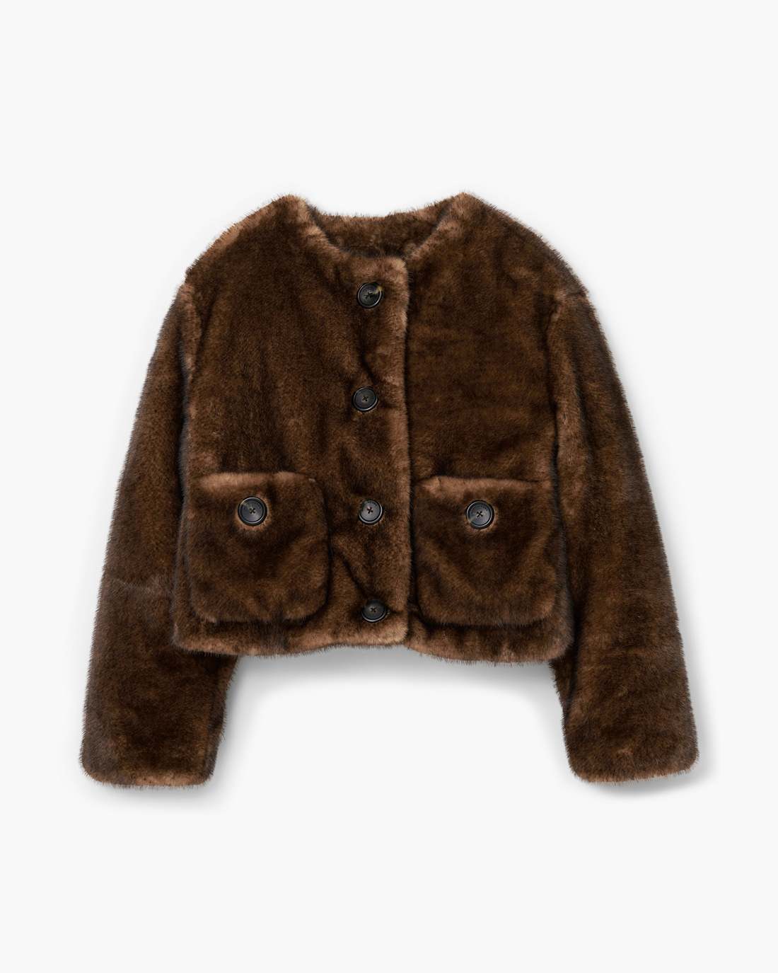Teddy Cropped Jacket Ebony - Marc Jacobs Recommended