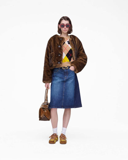 Teddy Cropped Jacket Ebony - Marc Jacobs Recommended