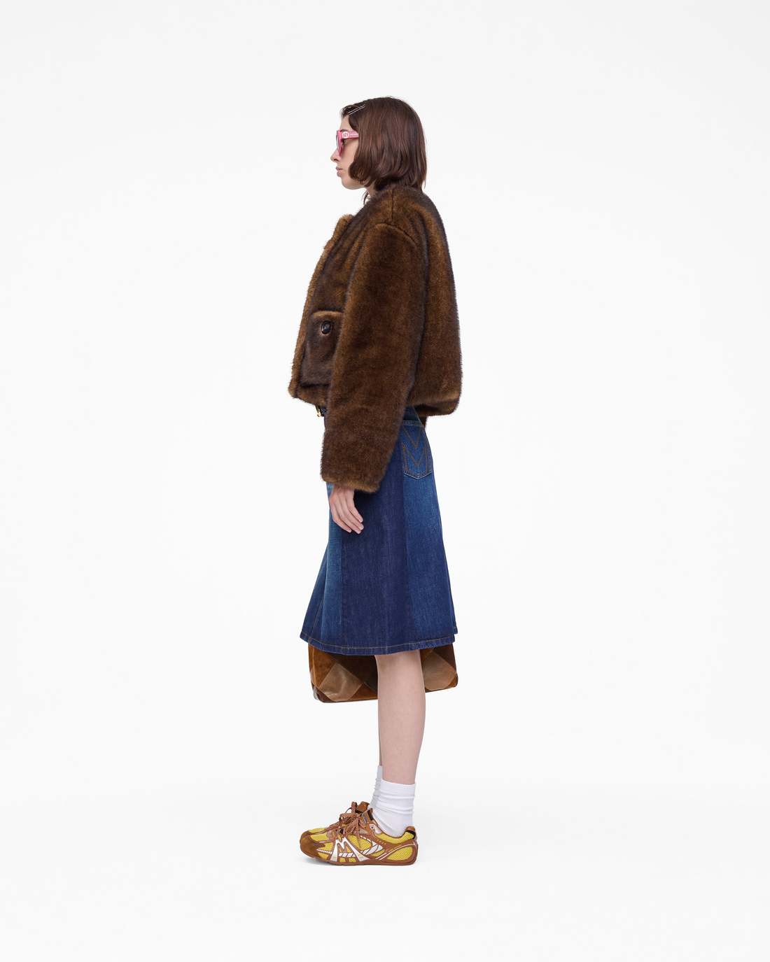 Teddy Cropped Jacket Ebony - Marc Jacobs Recommended