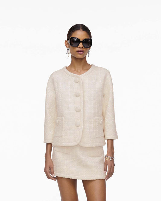 Tweed Backwards Lady Jacket Ivory - Marc Jacobs Exclusive