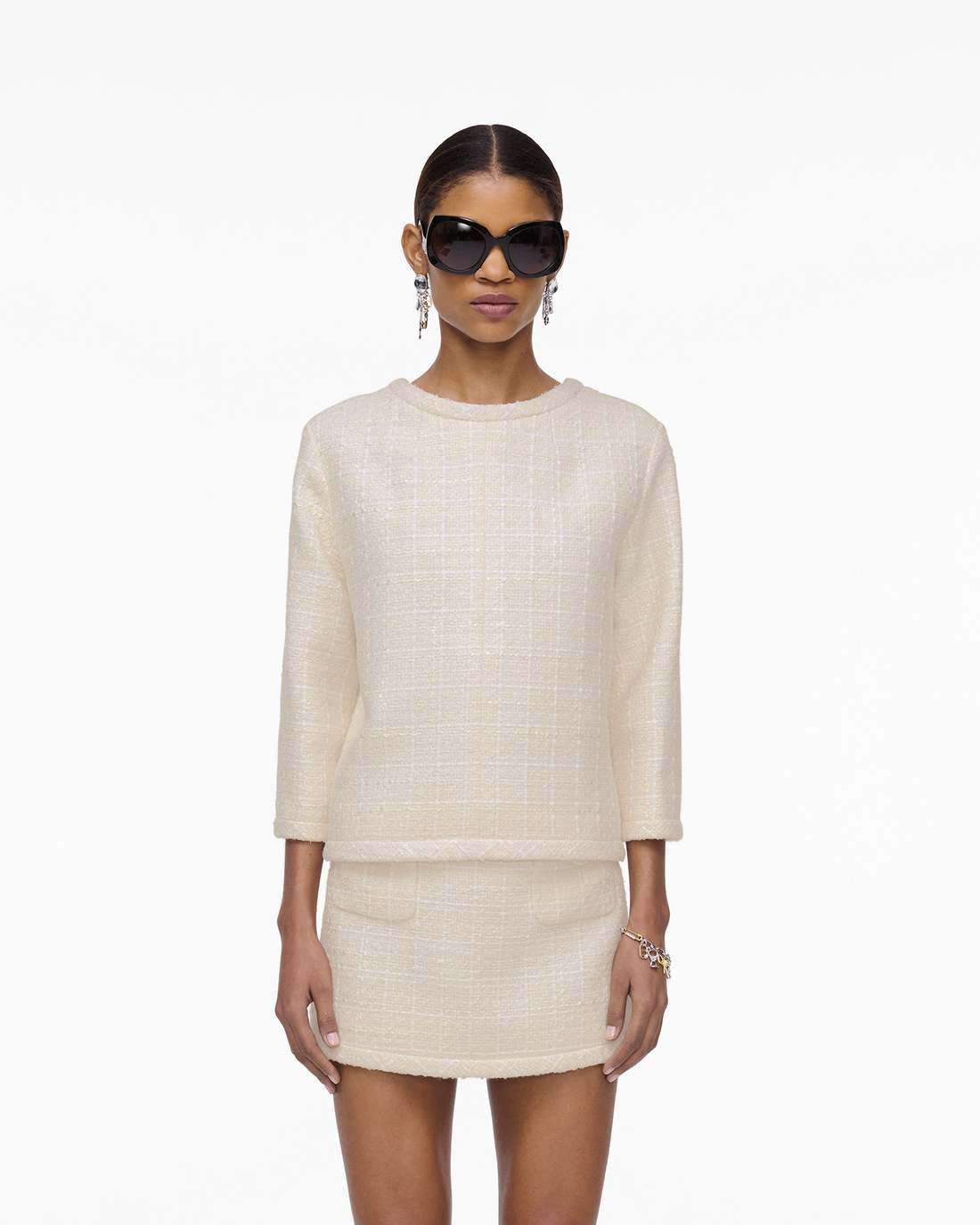 Tweed Backwards Lady Jacket Ivory - Marc Jacobs Exclusive