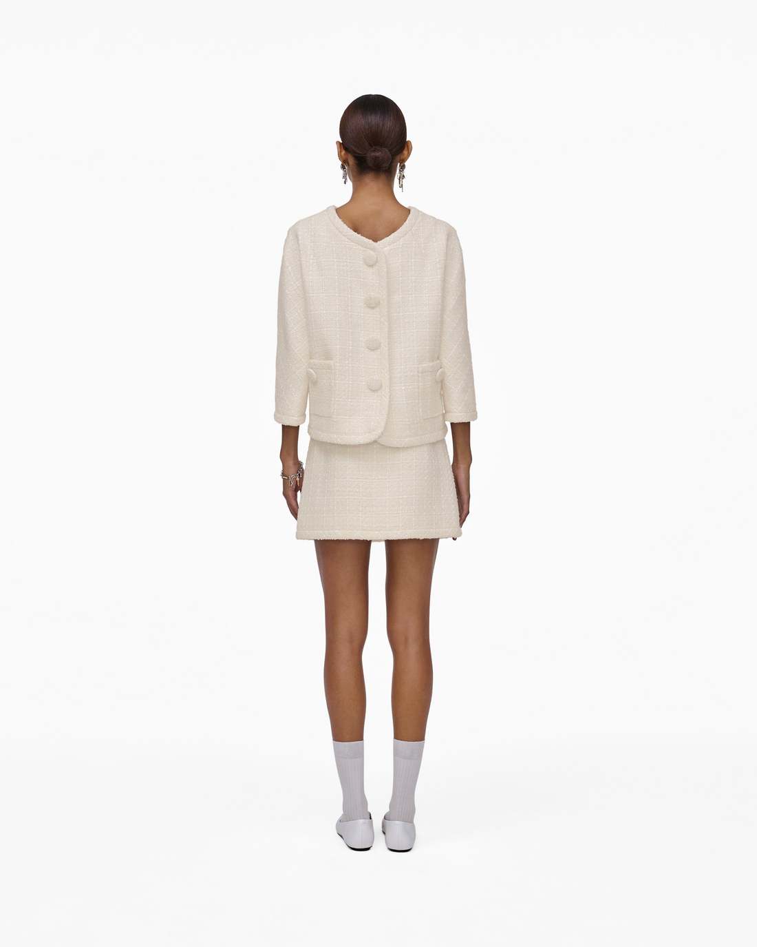 Tweed Backwards Lady Jacket Ivory - Marc Jacobs Exclusive