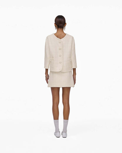 Tweed Backwards Lady Jacket Ivory - Marc Jacobs Exclusive