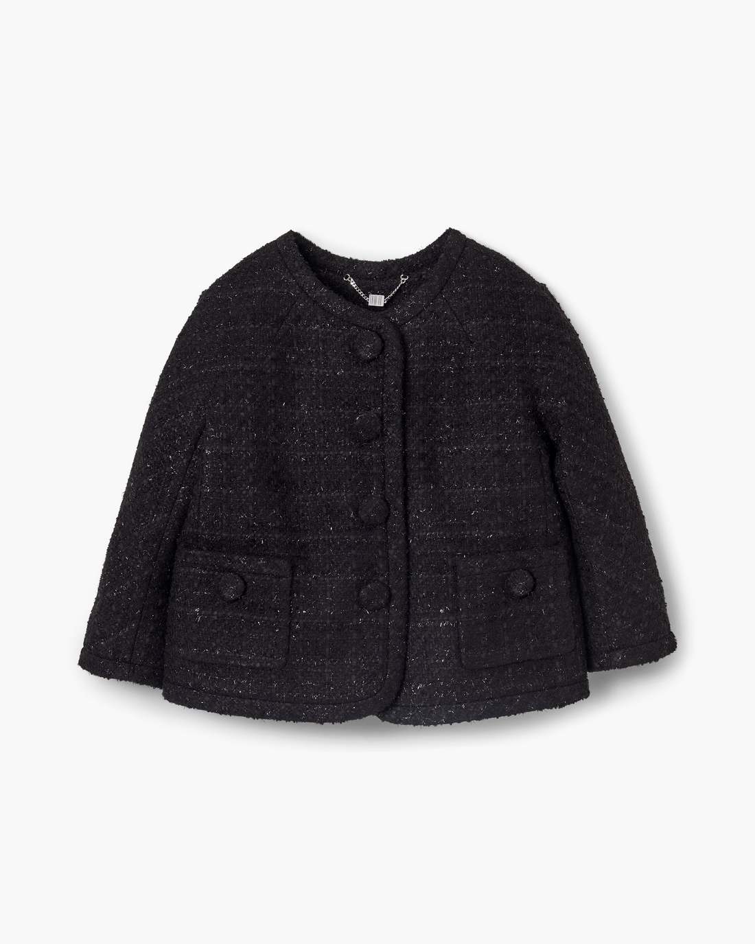 Tweed Backwards Lady Jacket Black - Marc Jacobs Signature