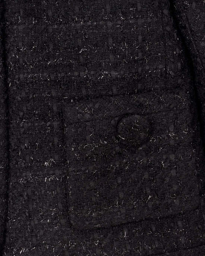 Tweed Backwards Lady Jacket Black - Marc Jacobs Signature