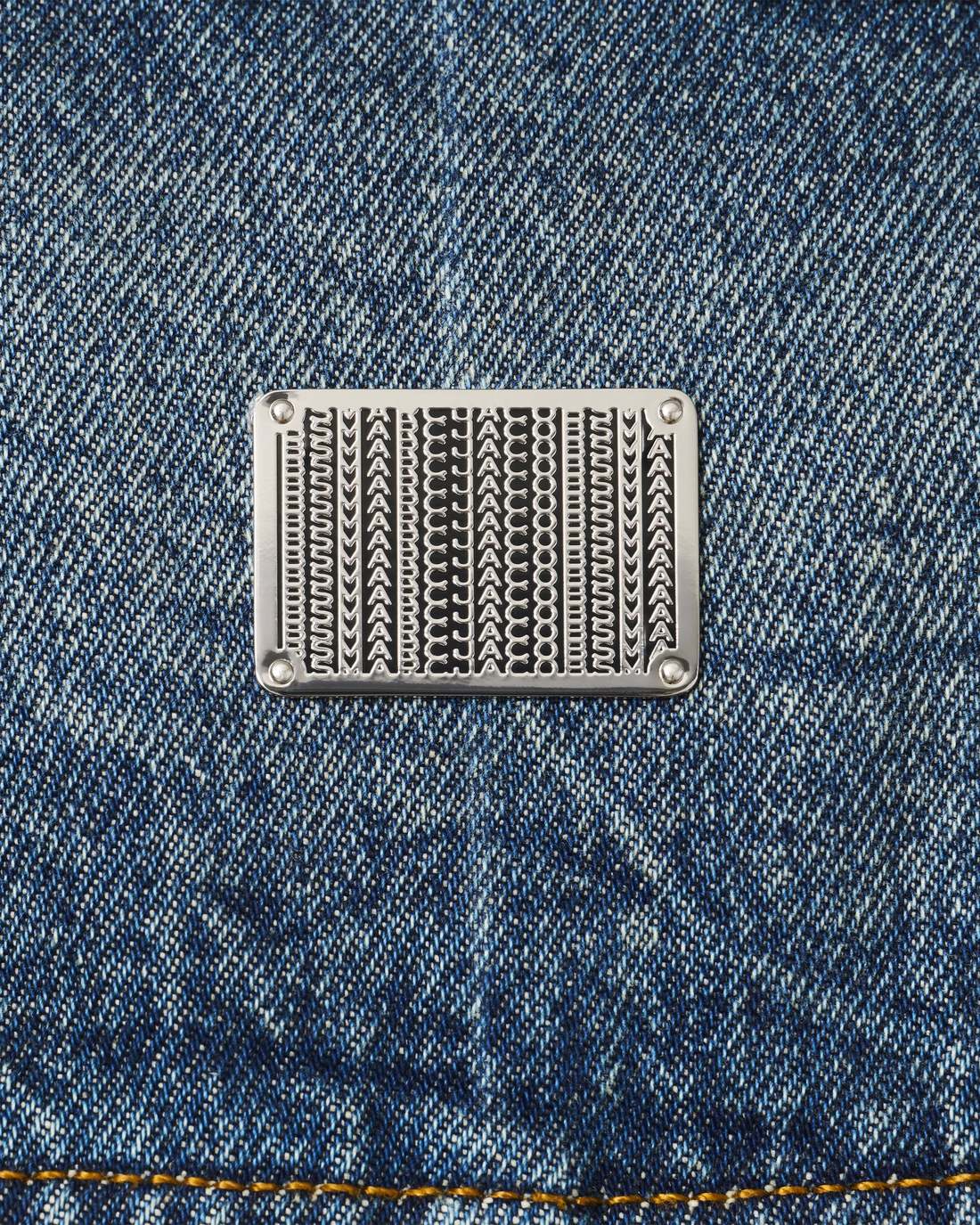 The Rip And Repair Fluted Denim Jacket Punk Indigo - Marc Jacobs Premium