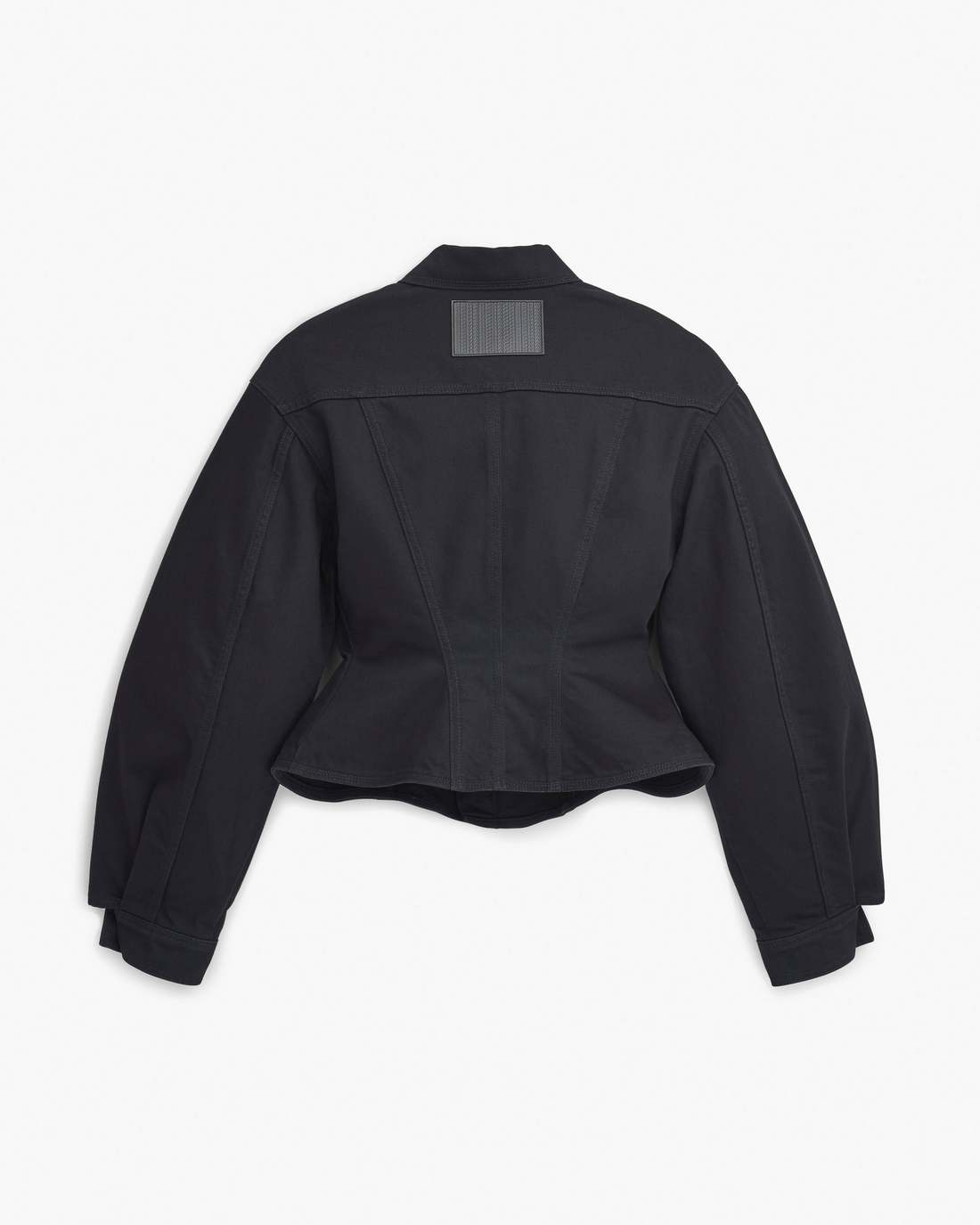 The Fluted Denim Jacket Black - Marc Jacobs New