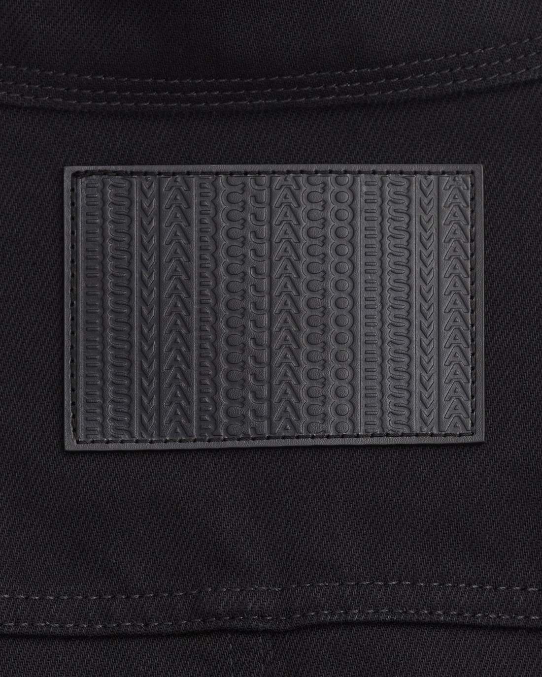 The Fluted Denim Jacket Black - Marc Jacobs New
