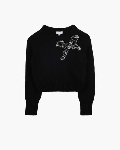 The Gem Bow Sweater Black - Marc Jacobs Trending