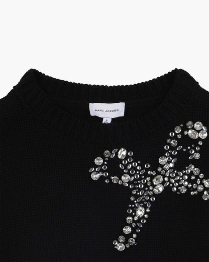 The Gem Bow Sweater Black - Marc Jacobs Trending