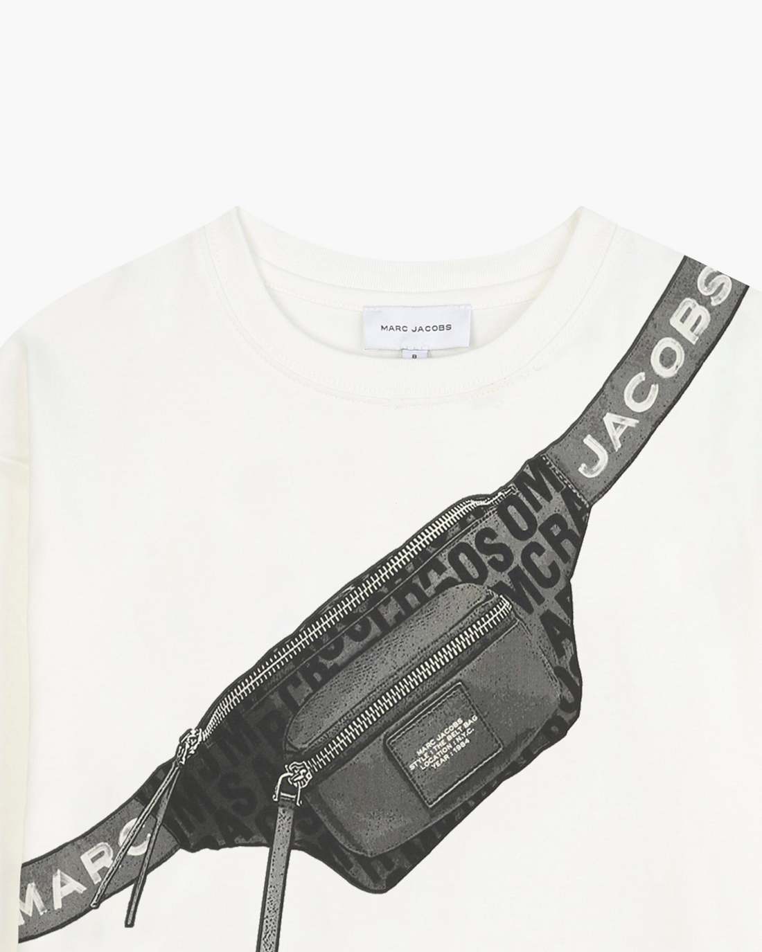 The Trompe Loeil Tee White - Marc Jacobs Signature