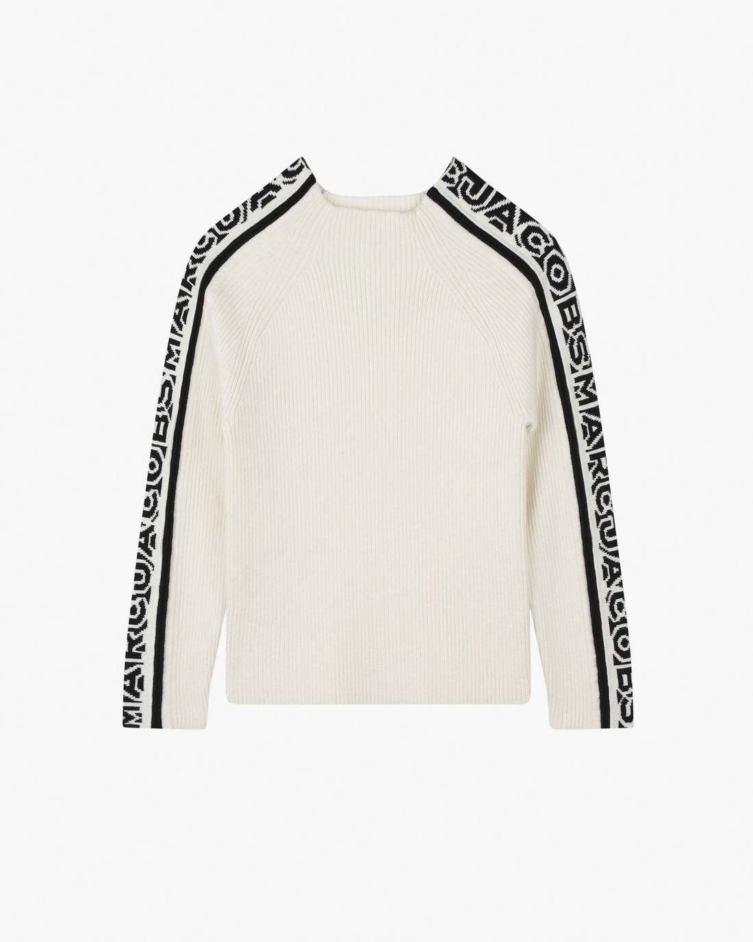 The Knitlogo Sweater Ivory - Marc Jacobs Signature