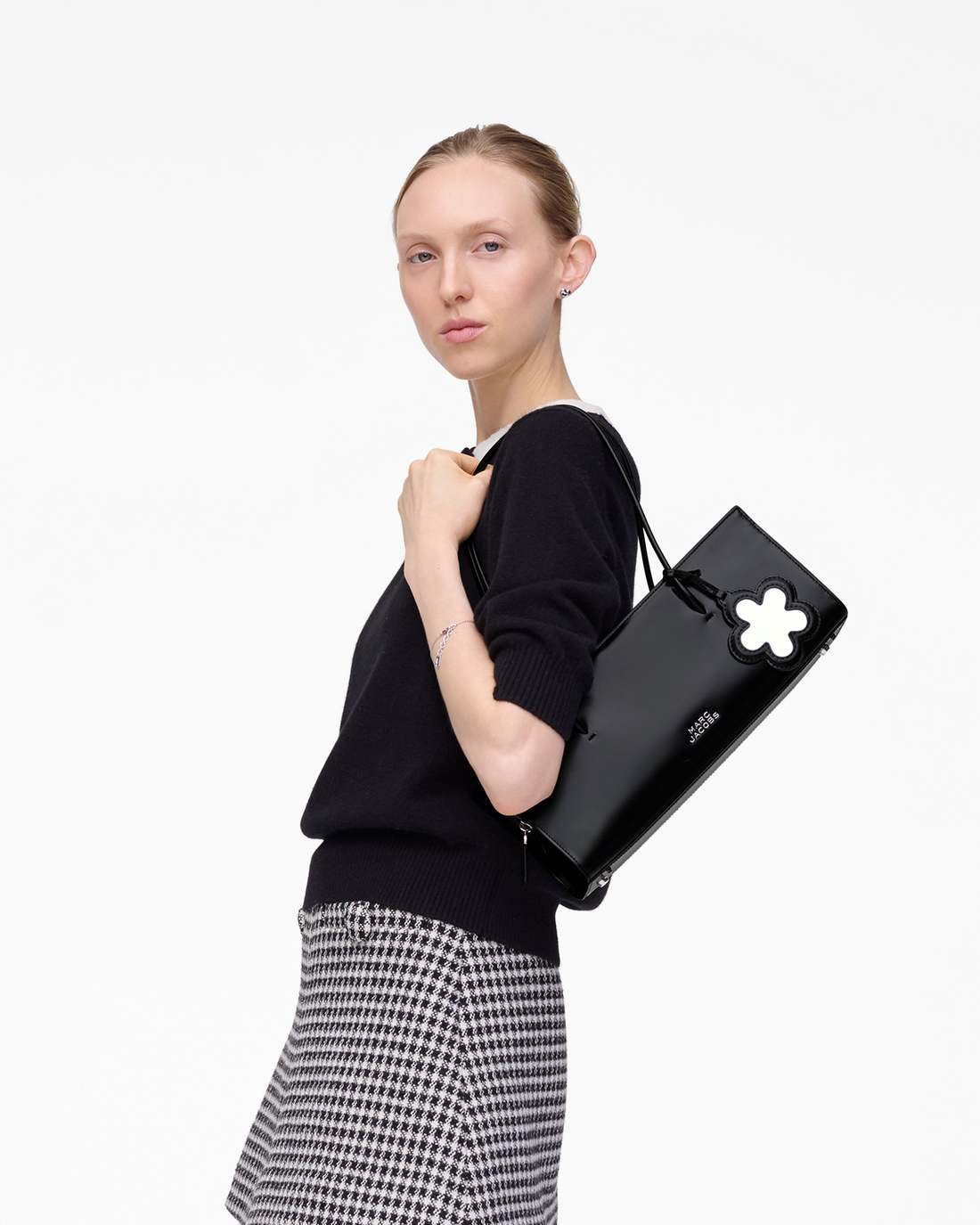 The Glam Mirror Satchel Black - Marc Jacobs Premium